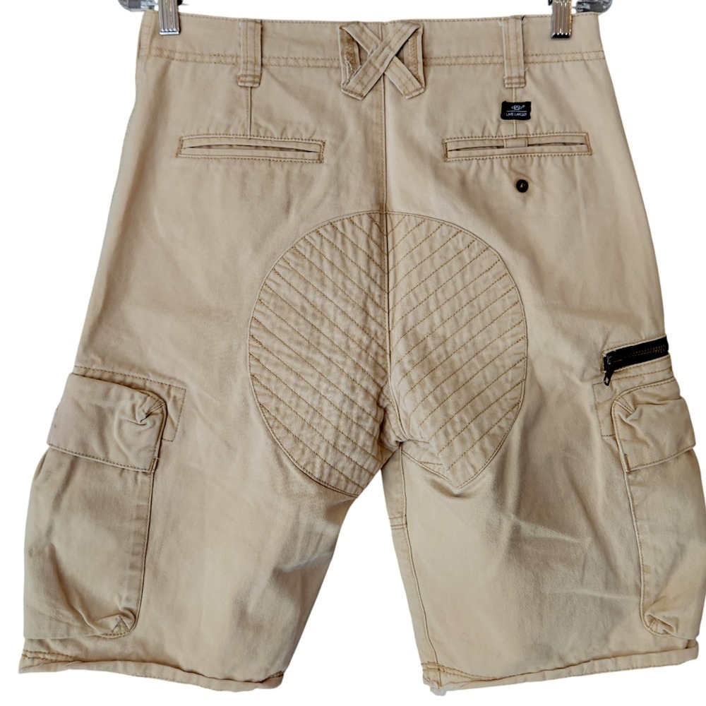 10.Deep Y2K Cargo Shorts Mens 30 Streetwear Crotch Circular Quilted‎ Utility